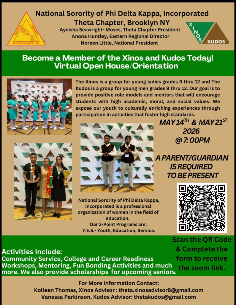 NSPDK Inc. Theta Chapter Xinos Kudos Virtual Open House April and May 2026