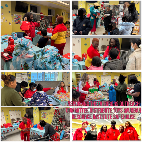 NSPDK, Inc. Theta Chapter Sorors Distribute Toys at URI Safehouse Saturday 12-20-2025