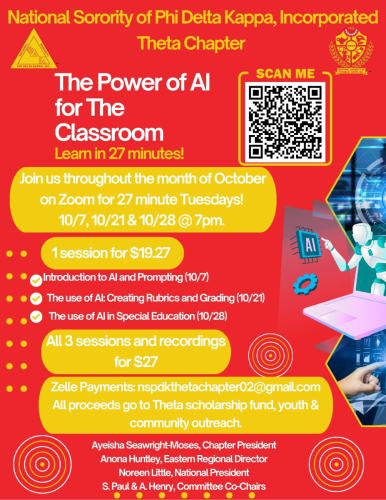 The Power of AI for the Classroom October 2025 Zoom Sessions